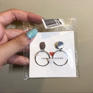 silver hoop earrings